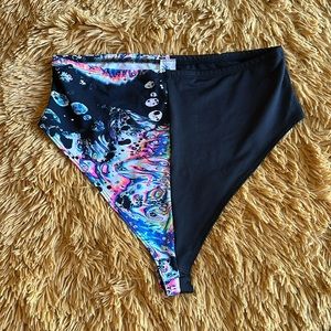 High waisted acid print bottoms
